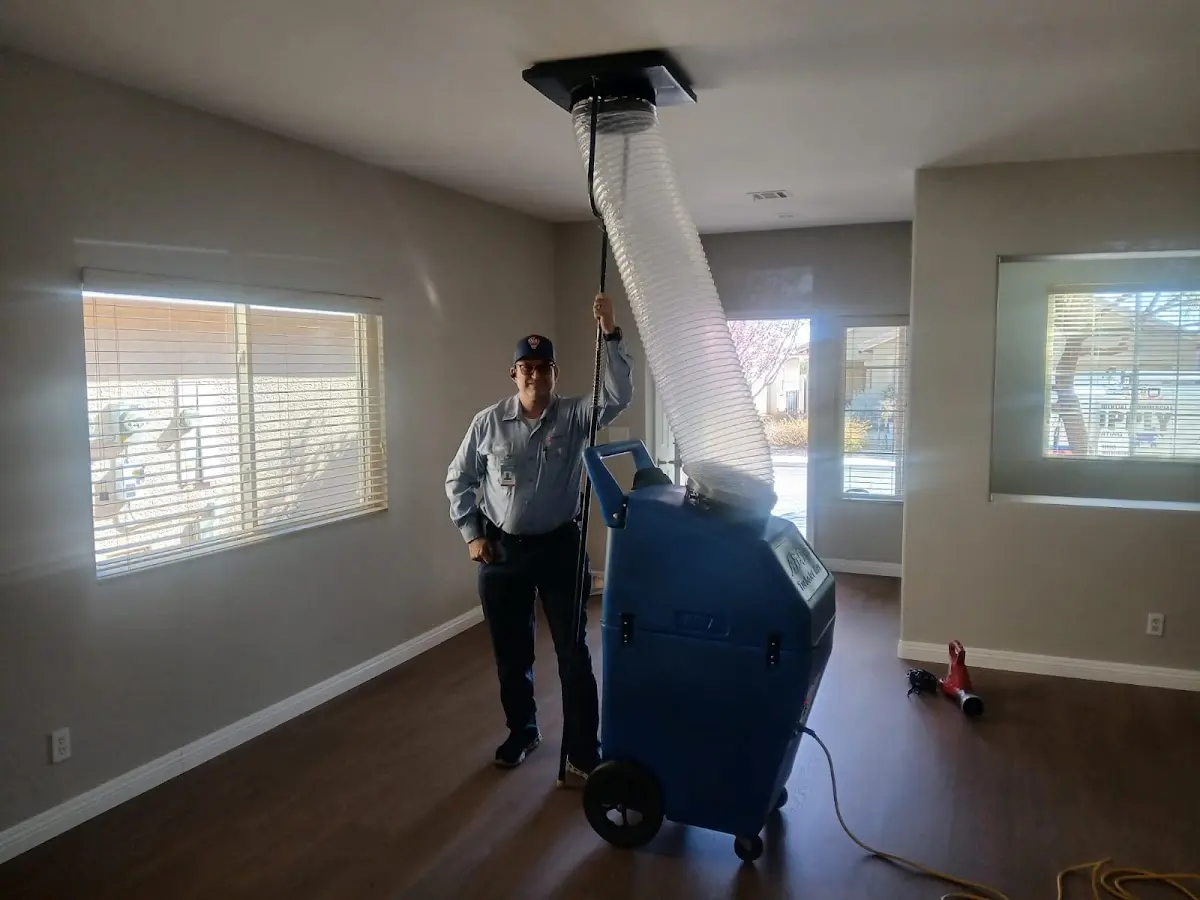 Professional Dryer Vent Cleaning work inside a Seaside home